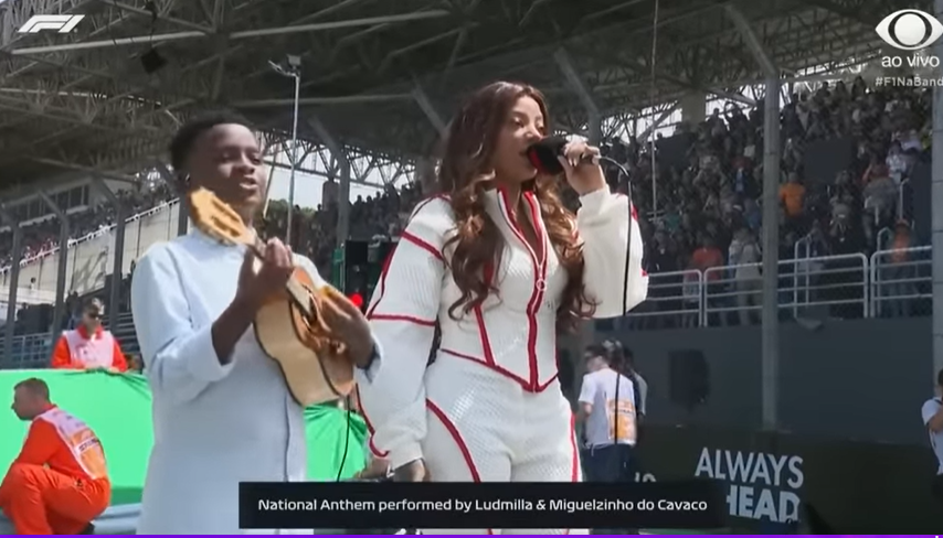 Ludmilla, sobre cantar hino no GP de São Paulo: 'Para sempre no coração'